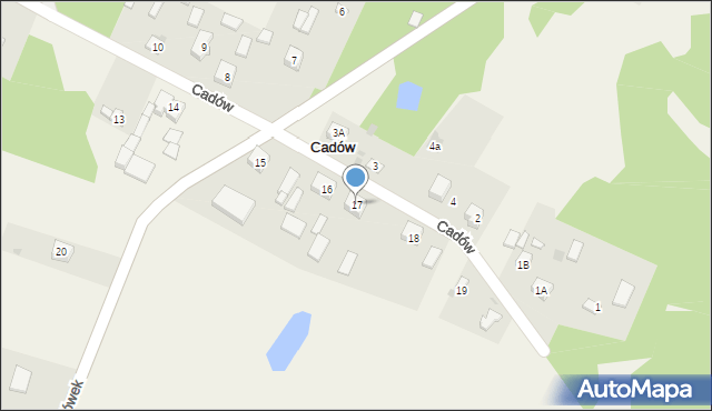 Cadów, Cadów, 17, mapa Cadów