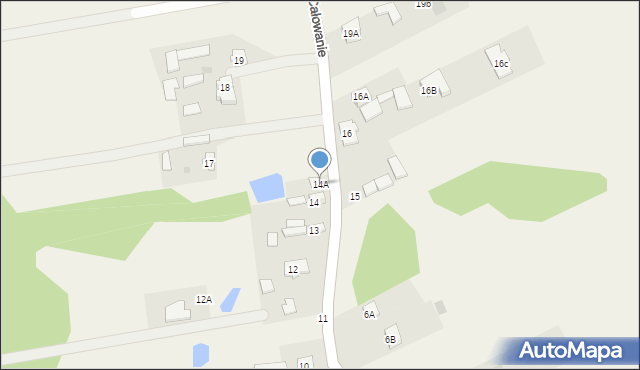 Całowanie, Całowanie, 14A, mapa Całowanie