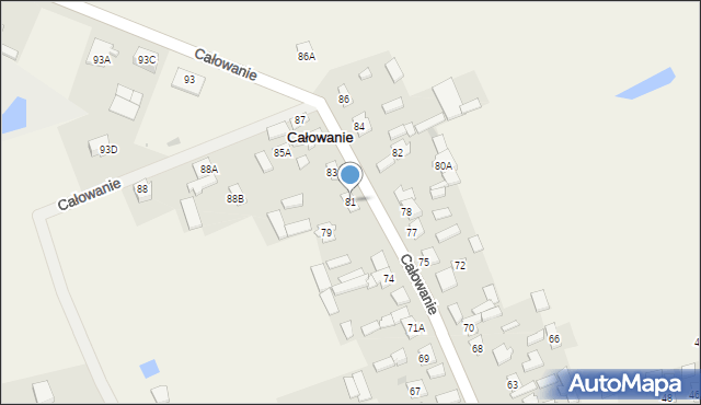 Całowanie, Całowanie, 81, mapa Całowanie