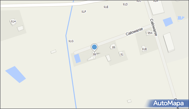 Całowanie, Całowanie, 94, mapa Całowanie