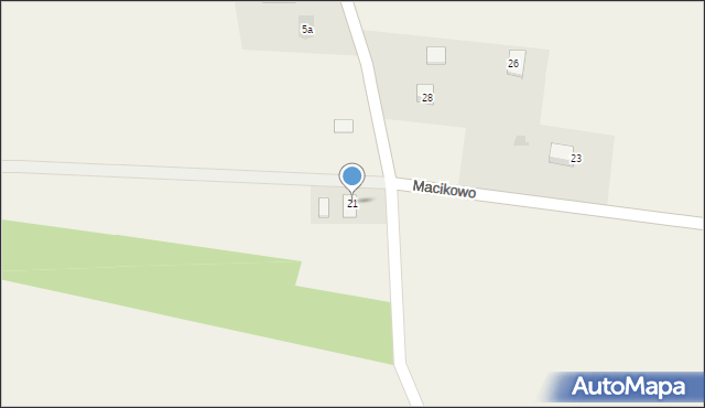 Macikowo, Carski Dar, 21, mapa Macikowo