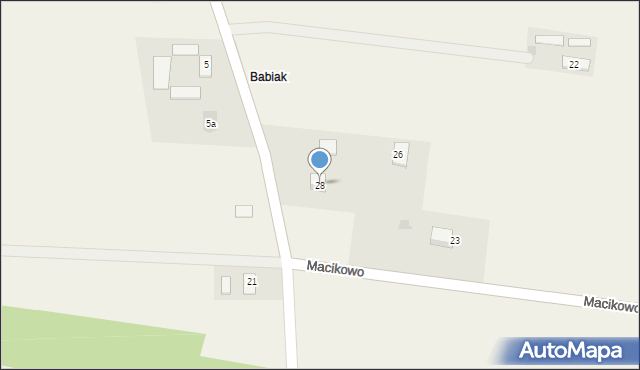 Macikowo, Carski Dar, 28, mapa Macikowo