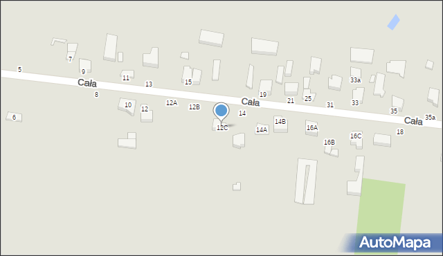 Piotrków Trybunalski, Cała, 12C, mapa Piotrków Trybunalski