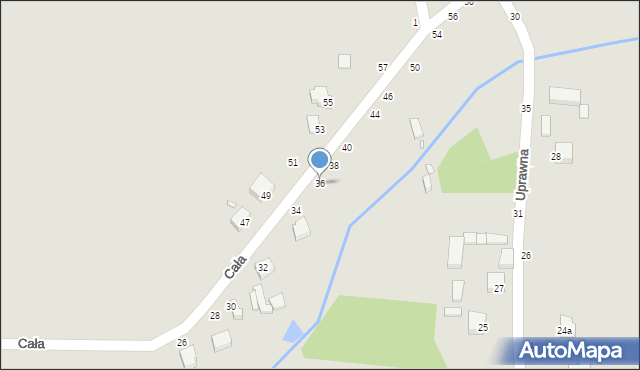 Piotrków Trybunalski, Cała, 36, mapa Piotrków Trybunalski