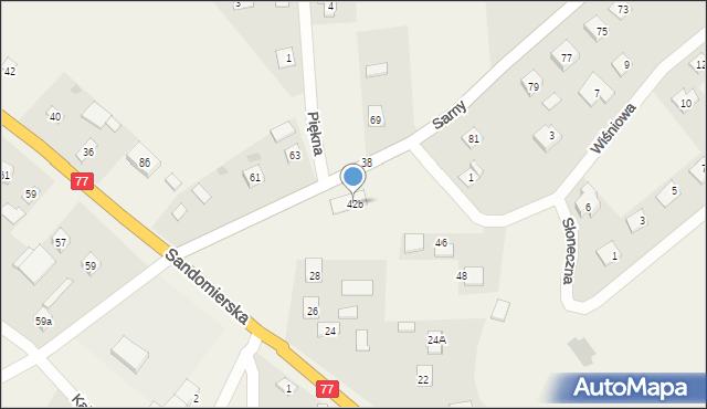 Agatówka, Centralna, 42b, mapa Agatówka