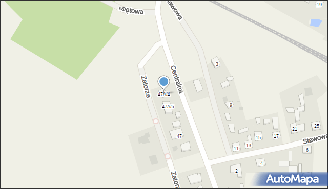 Agatówka, Centralna, 47A/4, mapa Agatówka