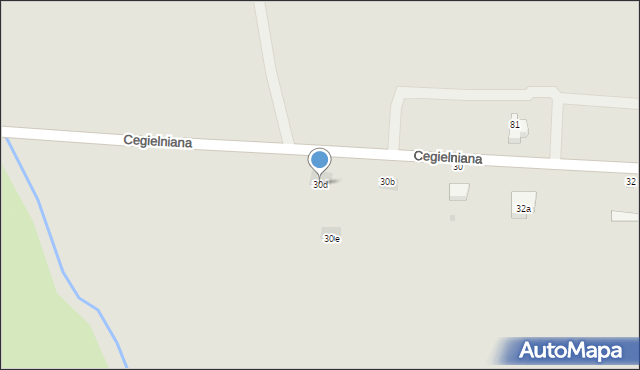 Bełchatów, Cegielniana, 30d, mapa Bełchatów