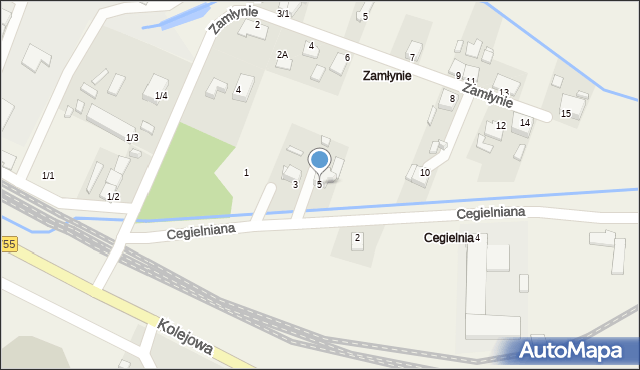 Bodzechów, Cegielniana, 5, mapa Bodzechów