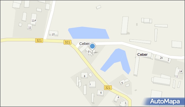 Ceber, Ceber, 9A, mapa Ceber