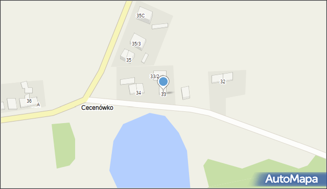 Cecenowo, Cecenowo, 33, mapa Cecenowo