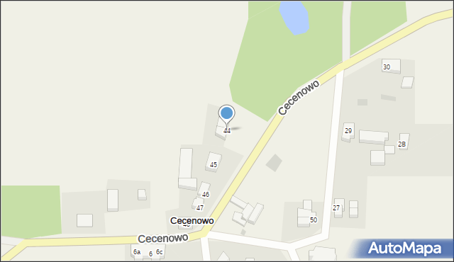 Cecenowo, Cecenowo, 44, mapa Cecenowo