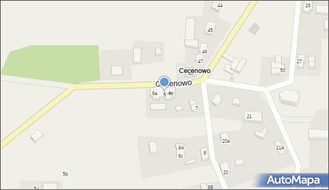 Cecenowo, Cecenowo, 6, mapa Cecenowo