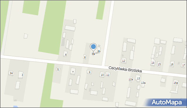 Cecylówka-Brzózka, Cecylówka-Brzózka, 8a, mapa Cecylówka-Brzózka