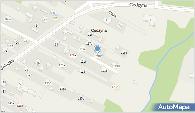 Cedzyna, Cedzyna, 117b, mapa Cedzyna