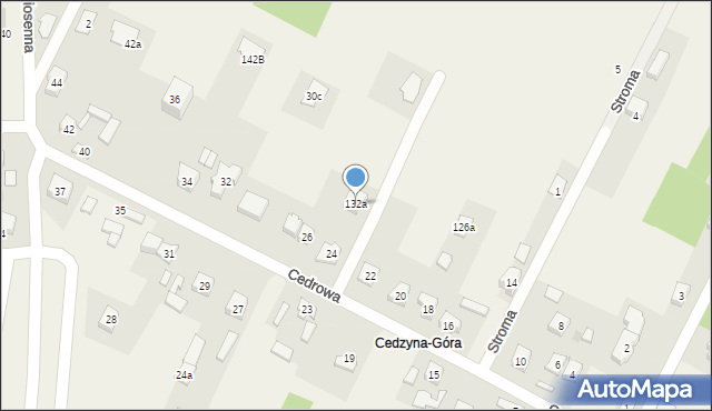 Cedzyna, Cedzyna, 132a, mapa Cedzyna