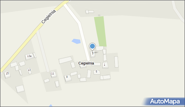 Cegielnia, Cegielnia, 3, mapa Cegielnia