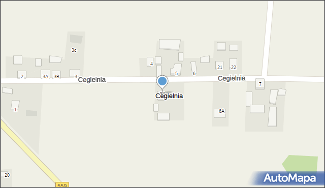 Cegielnia, Cegielnia, 5A, mapa Cegielnia