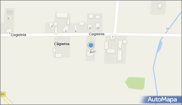 Cegielnia, Cegielnia, 6A, mapa Cegielnia