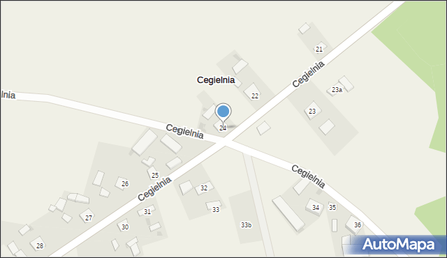 Cegielnia, Cegielnia, 24, mapa Cegielnia