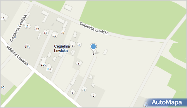 Cegielnia Lewicka, Cegielnia Lewicka, 4, mapa Cegielnia Lewicka