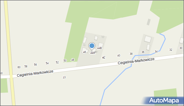 Cegielnia-Markowicze, Cegielnia-Markowicze, 44A, mapa Cegielnia-Markowicze