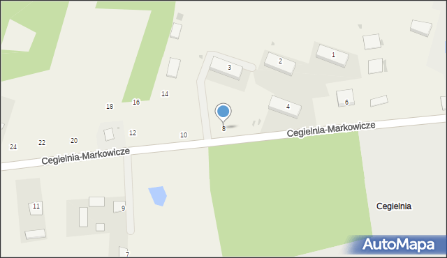 Cegielnia-Markowicze, Cegielnia-Markowicze, 8, mapa Cegielnia-Markowicze