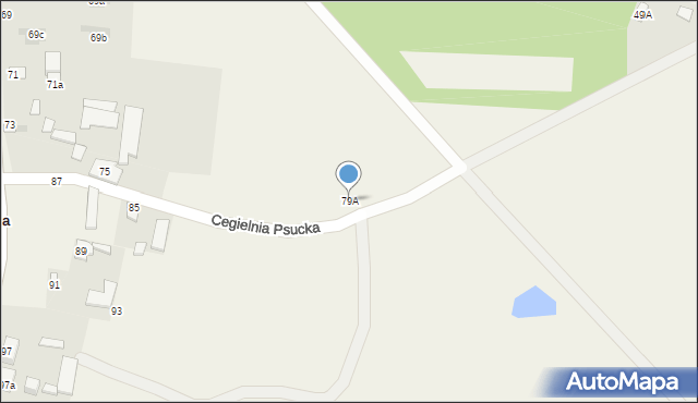 Cegielnia Psucka, Cegielnia Psucka, 79A, mapa Cegielnia Psucka