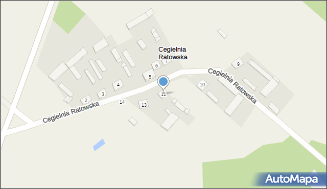 Cegielnia Ratowska, Cegielnia Ratowska, 11, mapa Cegielnia Ratowska