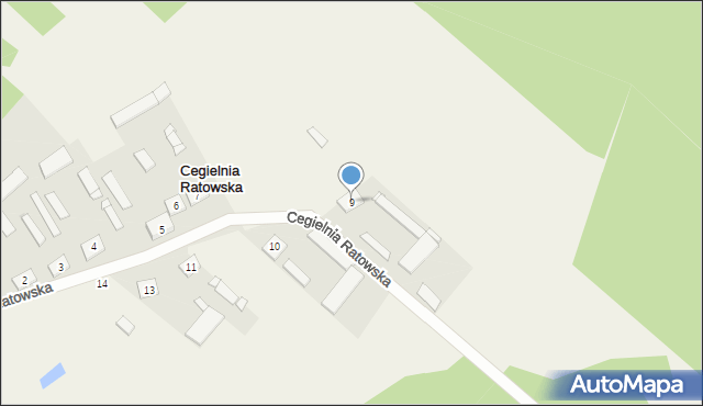 Cegielnia Ratowska, Cegielnia Ratowska, 9, mapa Cegielnia Ratowska