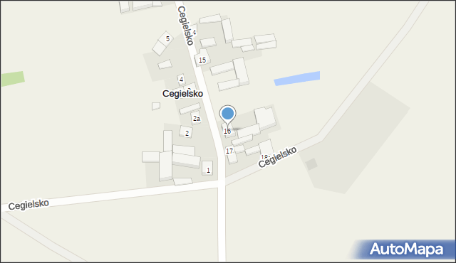 Cegielsko, Cegielsko, 16, mapa Cegielsko