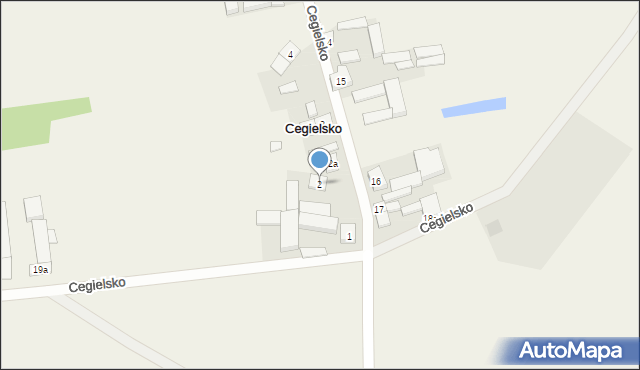 Cegielsko, Cegielsko, 2, mapa Cegielsko