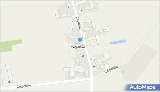 Cegielsko, Cegielsko, 3, mapa Cegielsko