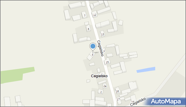 Cegielsko, Cegielsko, 5, mapa Cegielsko