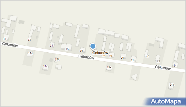 Cekanów, Cekanów, 17, mapa Cekanów