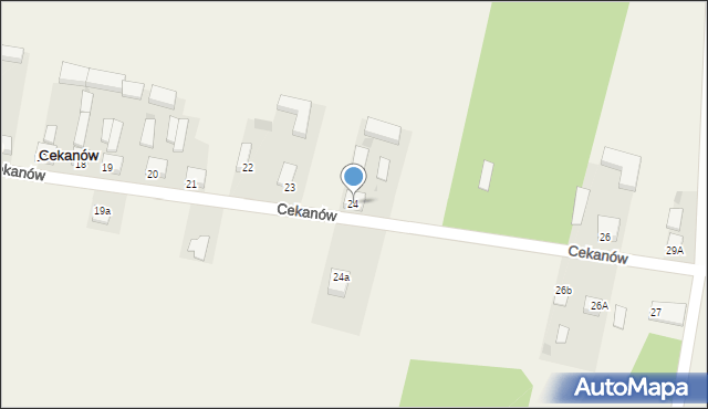 Cekanów, Cekanów, 24, mapa Cekanów