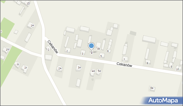 Cekanów, Cekanów, 4, mapa Cekanów