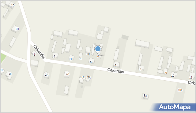 Cekanów, Cekanów, 6, mapa Cekanów