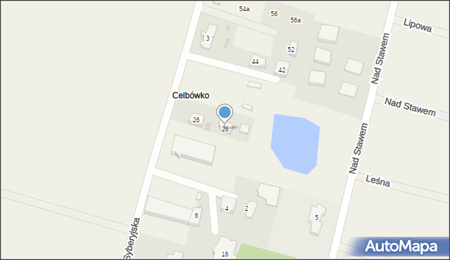 Celbówko, Celbówko, 3B, mapa Celbówko