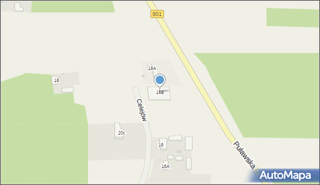 Celejów, Celejów, 18B, mapa Celejów