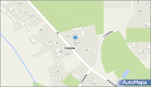 Celejów, Celejów, 22, mapa Celejów