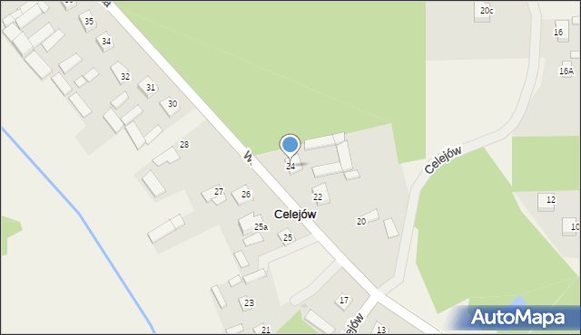 Celejów, Celejów, 24, mapa Celejów