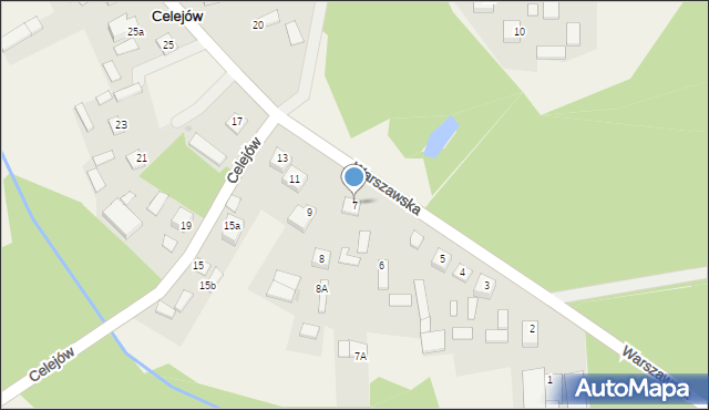 Celejów, Celejów, 7, mapa Celejów