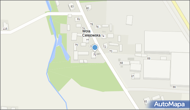 Celejów, Celejów, 71, mapa Celejów