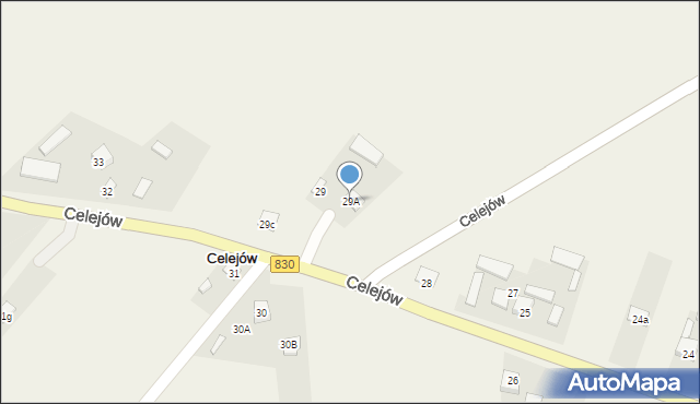 Celejów, Celejów, 29A, mapa Celejów