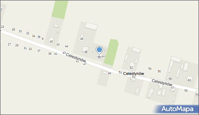 Celestynów, Celestynów, 50, mapa Celestynów