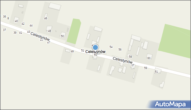 Celestynów, Celestynów, 53, mapa Celestynów