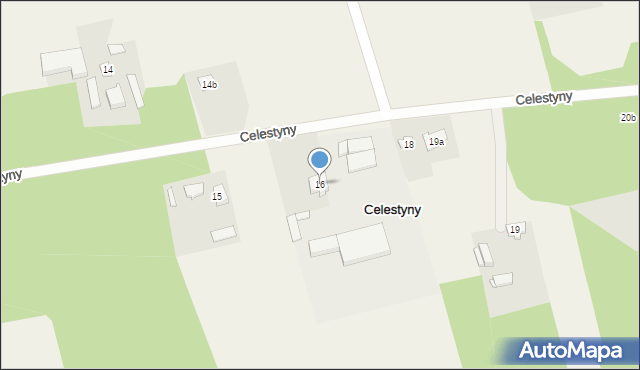 Celestyny, Celestyny, 16, mapa Celestyny