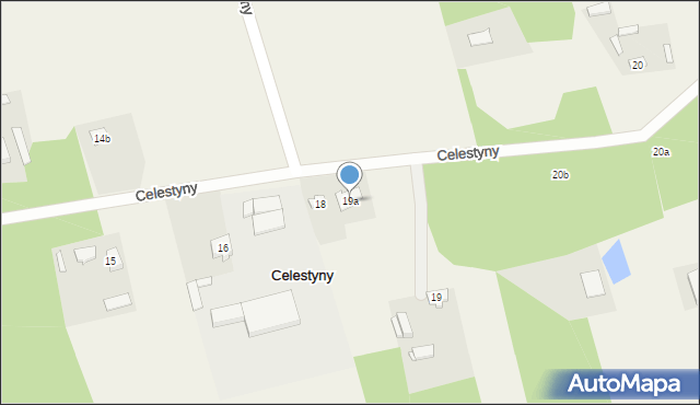 Celestyny, Celestyny, 19a, mapa Celestyny