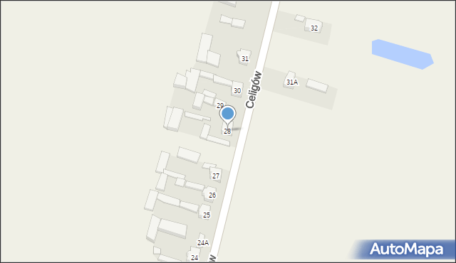 Celigów, Celigów, 28, mapa Celigów