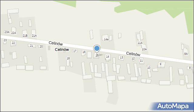 Celinów, Celinów, 15, mapa Celinów